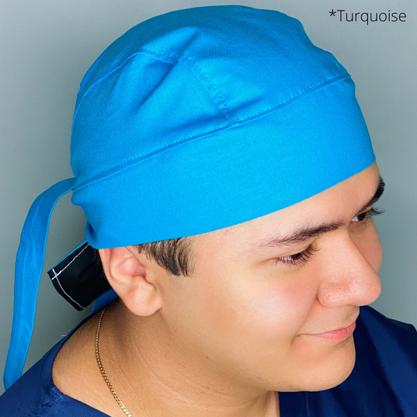 Solid Color "Turquoise" Skully Durag