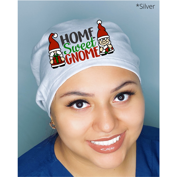 Home Sweet Gnome Solid Color Custom Christmas Themed Euro