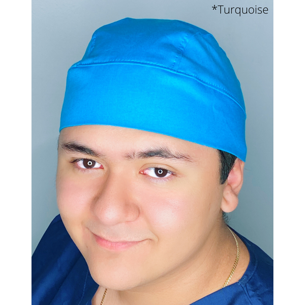 Solid Color "Turquoise" Skully Durag