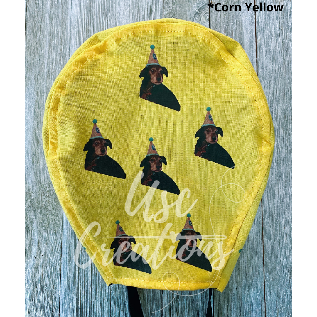 Your Picture Printed ALL OVER on Custom Solid Color Unisex Scrub Cap