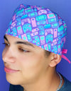 Video Game Controllers Gaming Purple Unisex Geek Scrub Cap