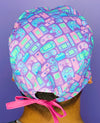 Video Game Controllers Gaming Purple Unisex Geek Scrub Cap