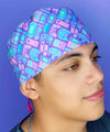Video Game Controllers Gaming Purple Unisex Geek Scrub Cap