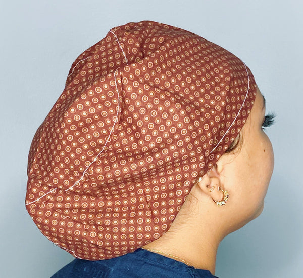 Small Polka Dots on Brown Euro