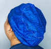Elegant Arabesque Design Royal Blue Floral Euro