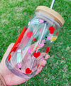 Teach Love Inspire Glass Beer Can