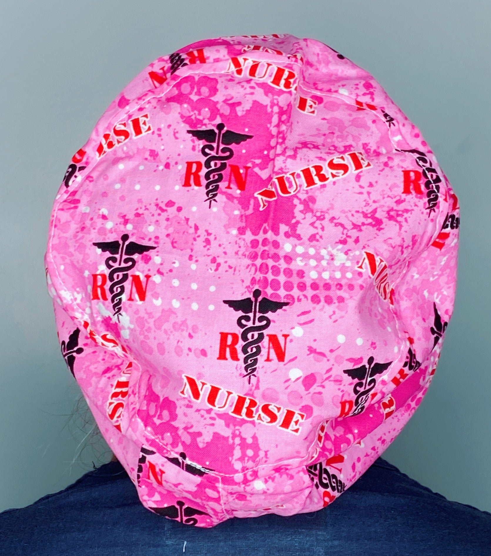 Nurse Medical Snake Caduceus Pink Design Euro