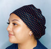 Orange Polka Dots on Black Euro