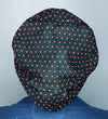 Orange Polka Dots on Black Euro