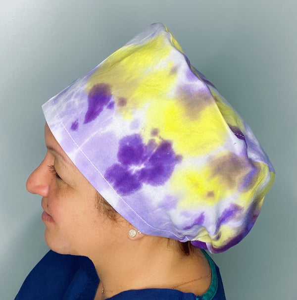 Purples & Yellow Colorful Tie Dyed Euro