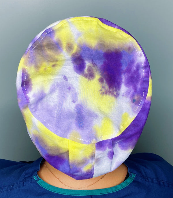 Purples & Yellow Colorful Tie Dyed Euro