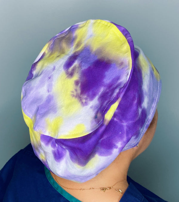 Purples & Yellow Colorful Tie Dyed Euro