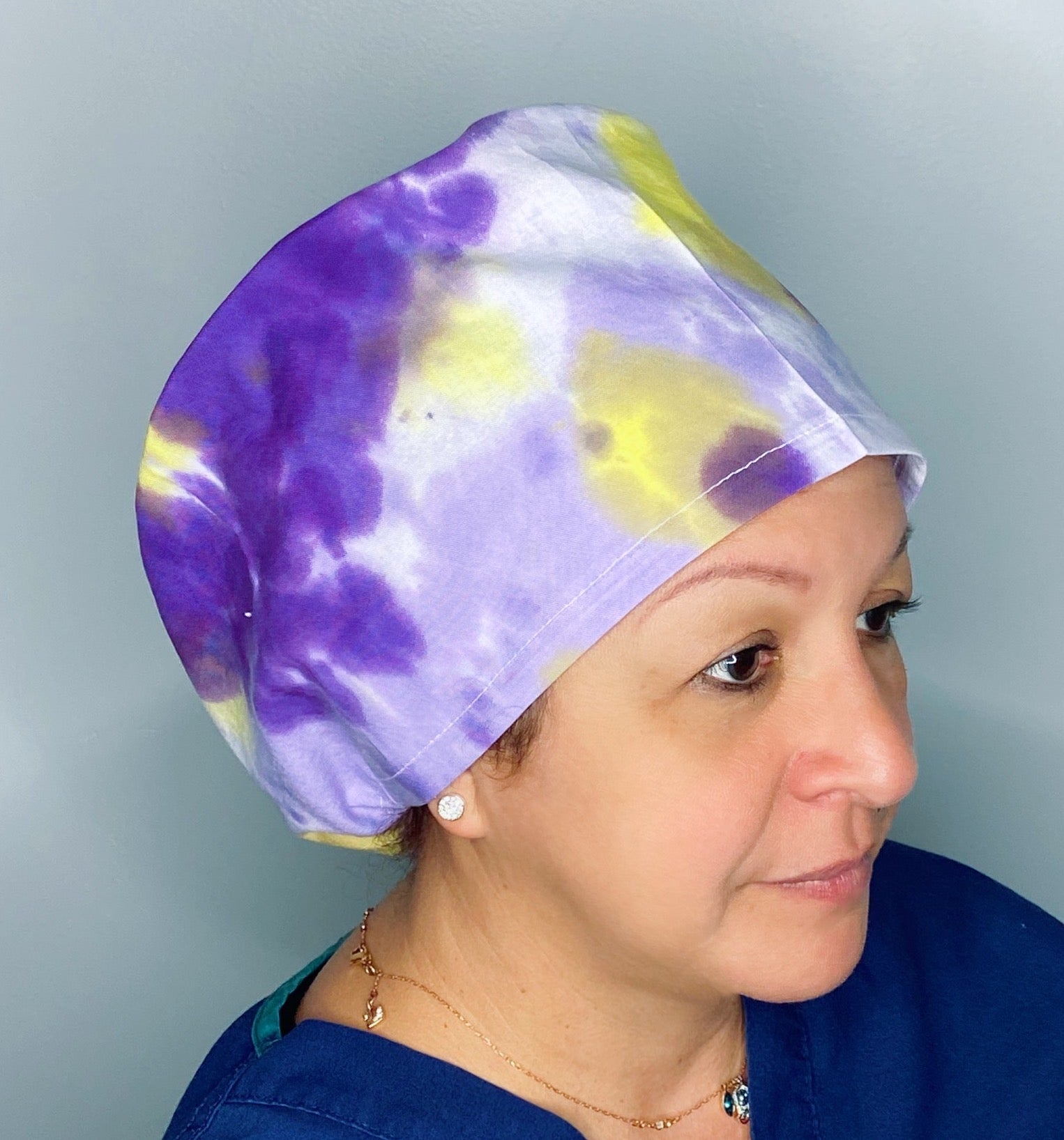 Purples & Yellow Colorful Tie Dyed Euro