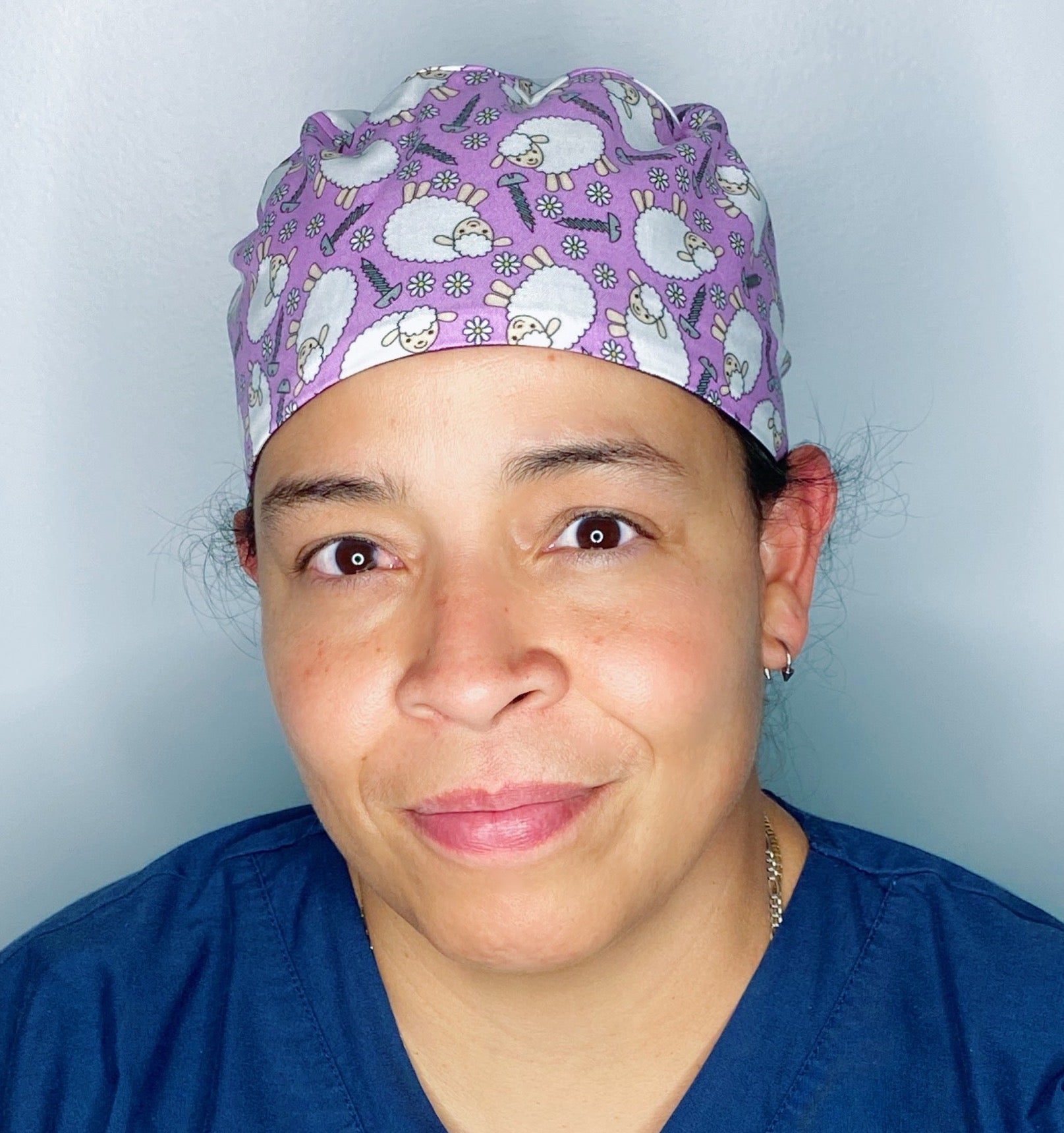 Sheep and Screws Unisex Animal Scrub Cap