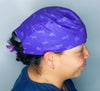 Purple Masquerade Masks Mardi Gras Unisex Holiday Scrub Cap
