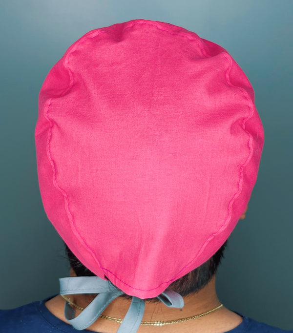 Your Picture EMBROIDERED ONCE on Custom Solid Color Unisex Scrub Cap