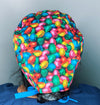 Neon Colorful Easter Eggs Unisex Holiday Scrub Cap
