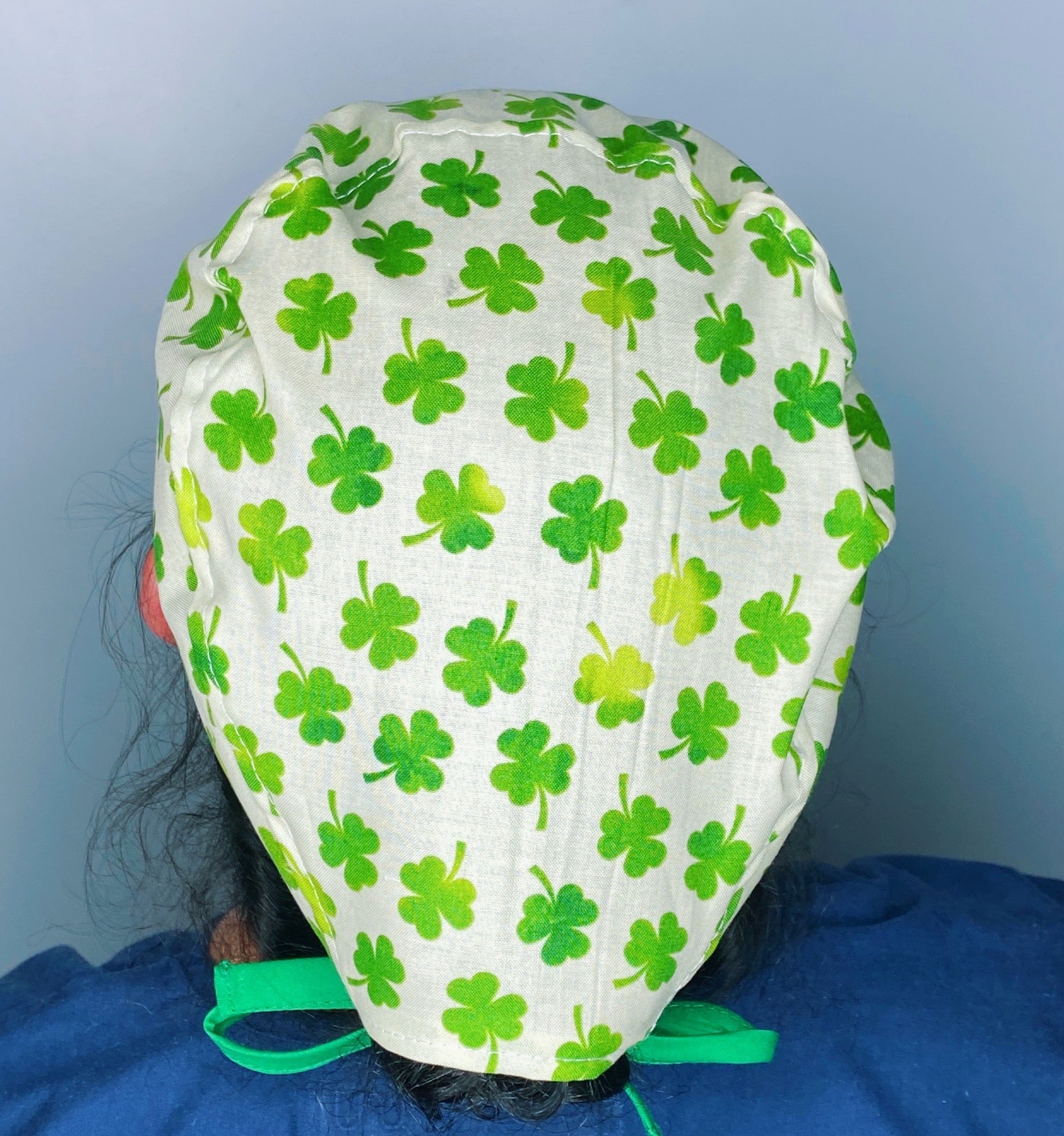 Clover Leaves St. Patrick's Day Unisex Holiday Scrub Cap