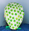 Clover Leaves St. Patrick's Day Unisex Holiday Scrub Cap