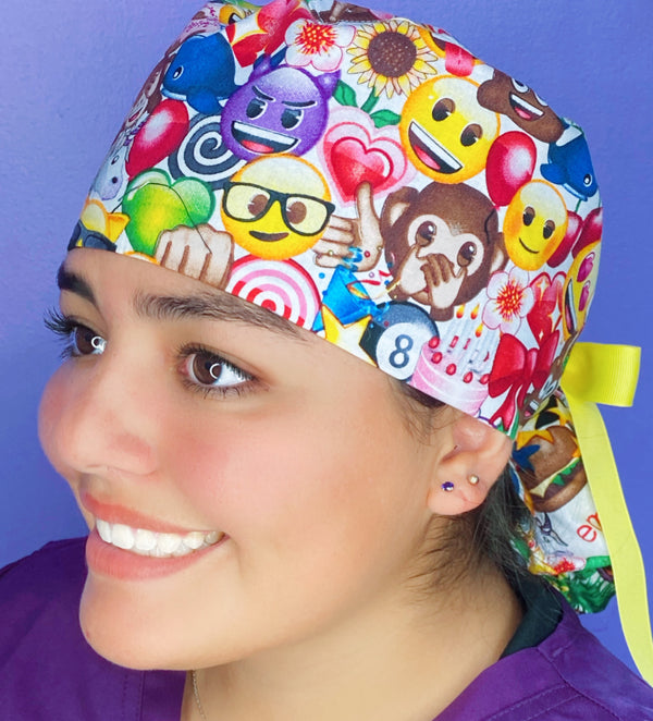 Emoji Emoticons All Over Character Ponytail