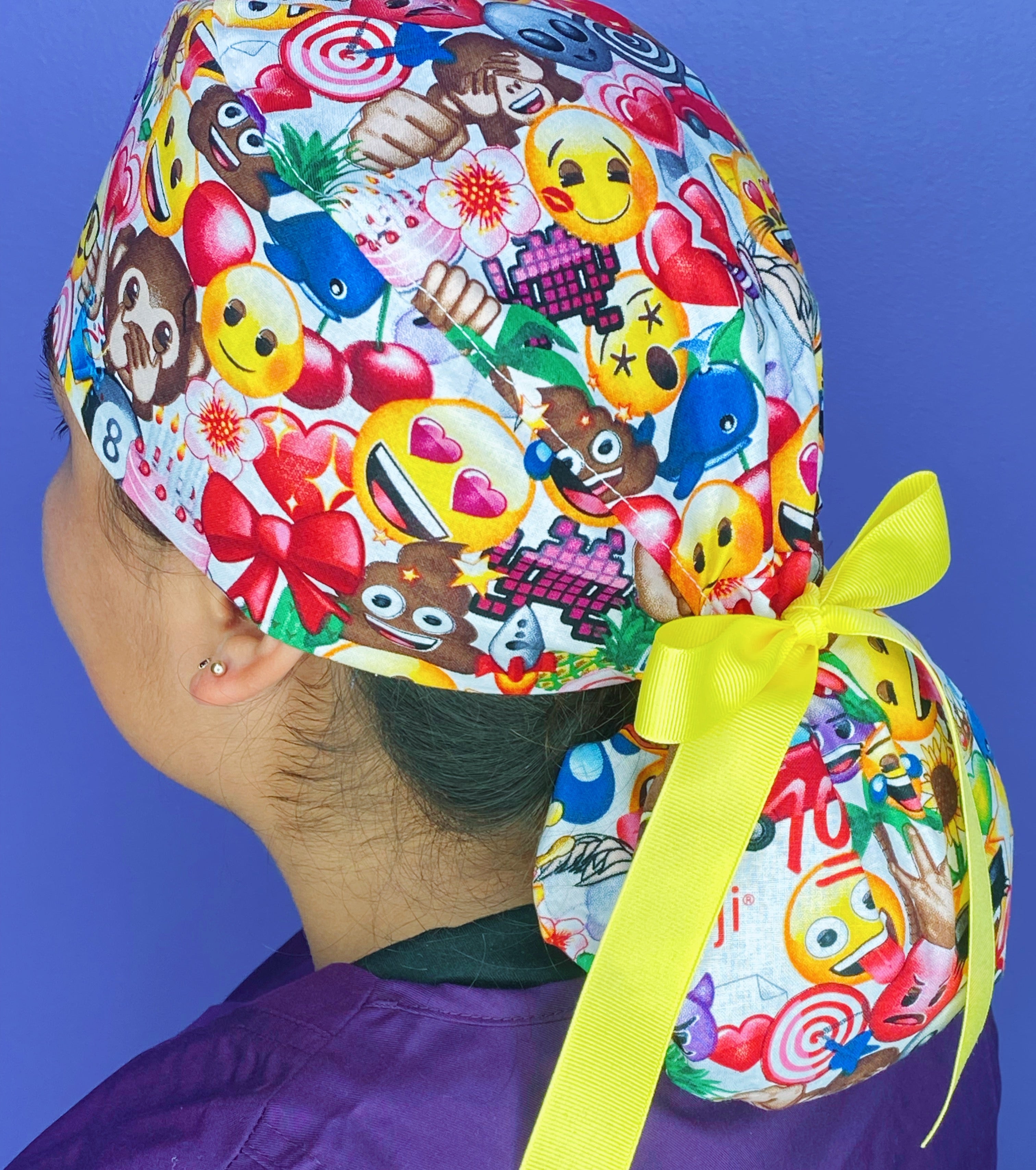 Emoji Emoticons All Over Character Ponytail