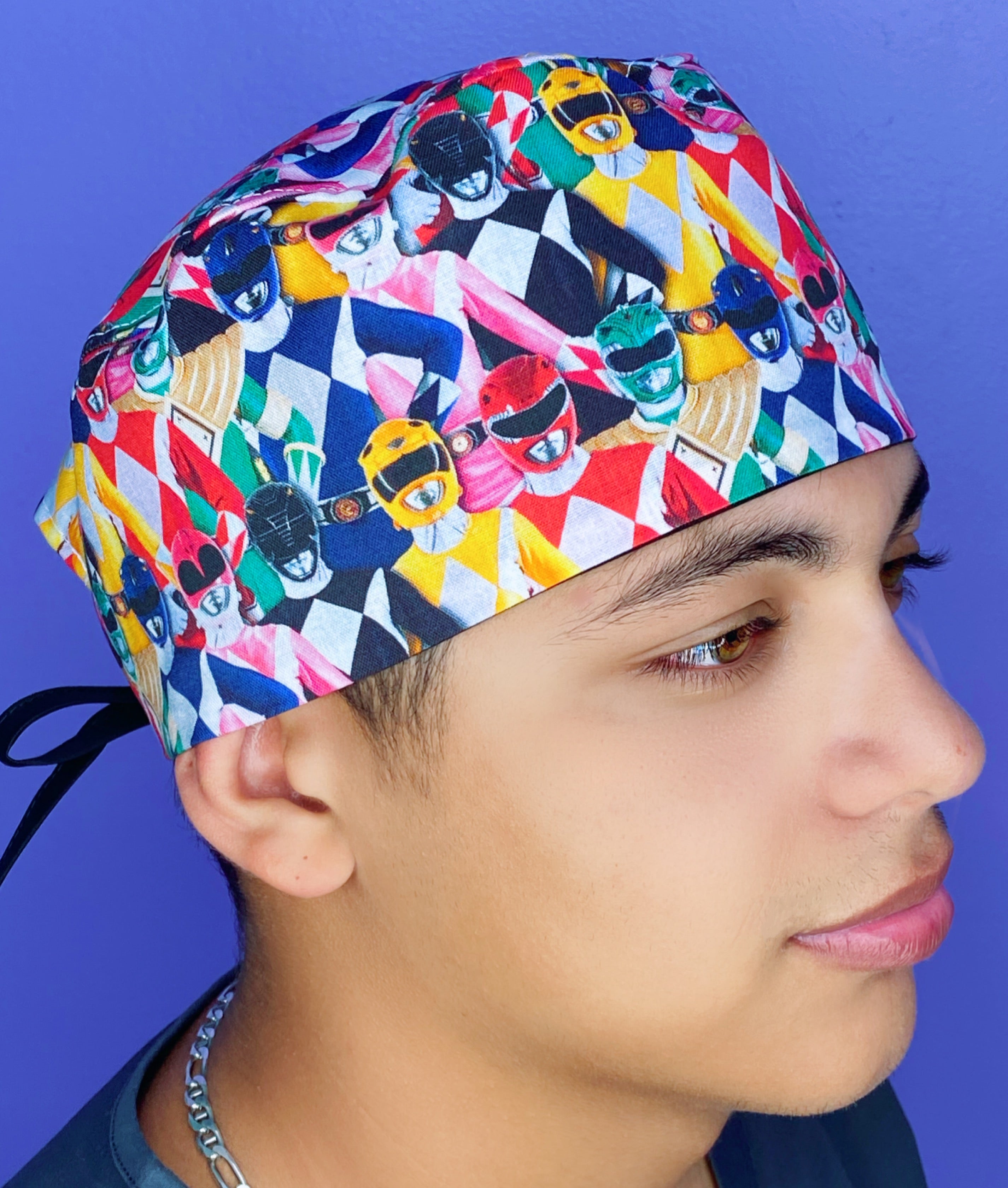 Power Rangers Character Unisex Geek Scrub Cap