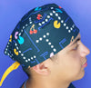 Vintage Popular Kid's Video Game Pac-Man Unisex Geek Scrub Cap