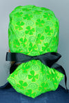 Clover Leaves Glitter Swirls St. Patrick's Day Ponytail