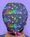 Anesthesia Neon Colorful Unisex Medical Theme Scrub Cap