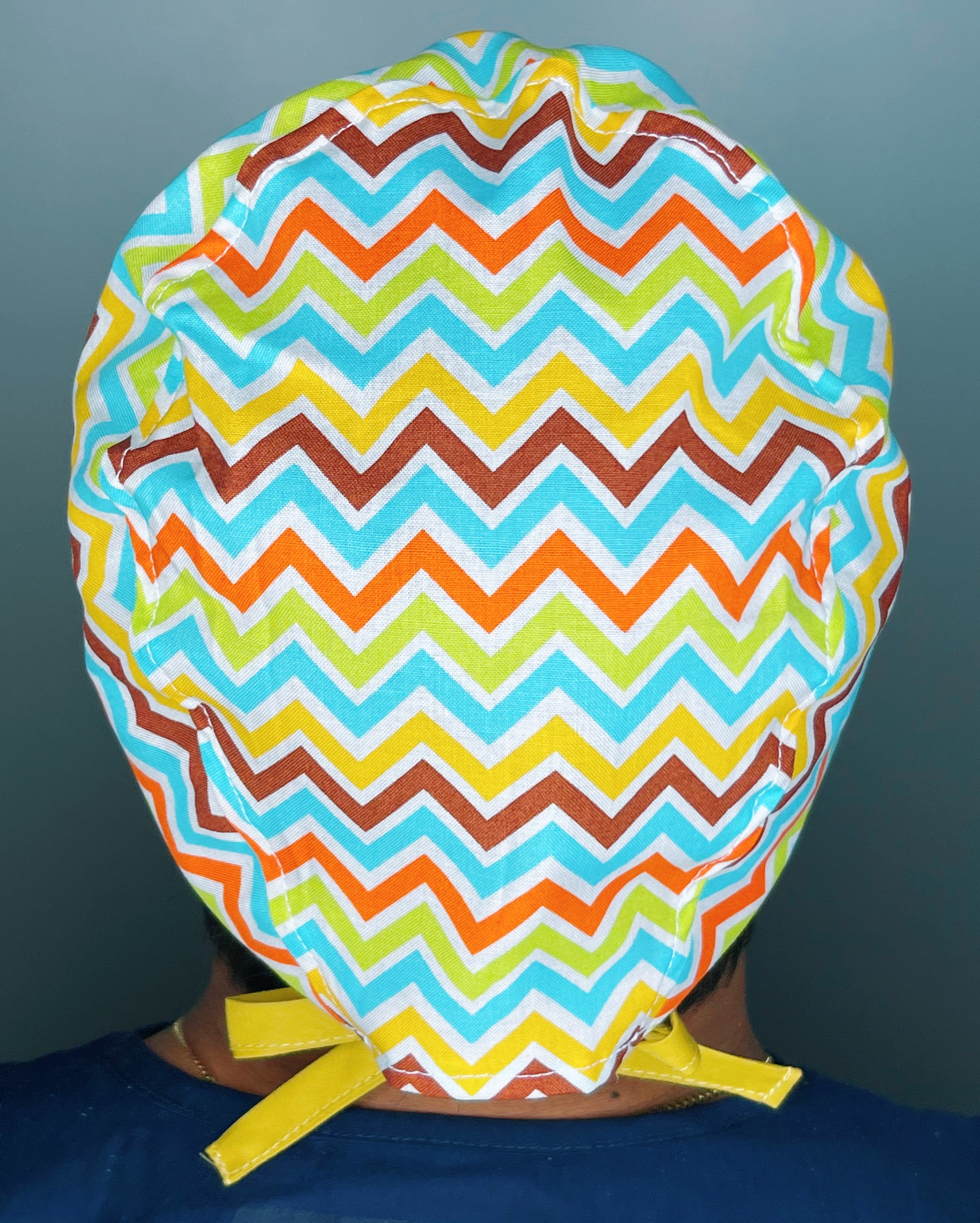 Colorful Chevron Design Unisex Cute Scrub Cap
