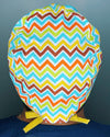 Colorful Chevron Design Unisex Cute Scrub Cap
