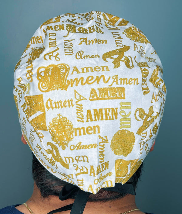 Amen Unisex Religious Scrub Cap