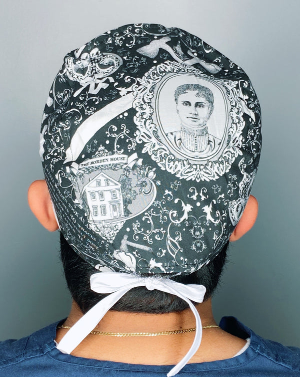 Lizzie Borden Ax Murderer Creepy Unisex Holiday Scrub Cap