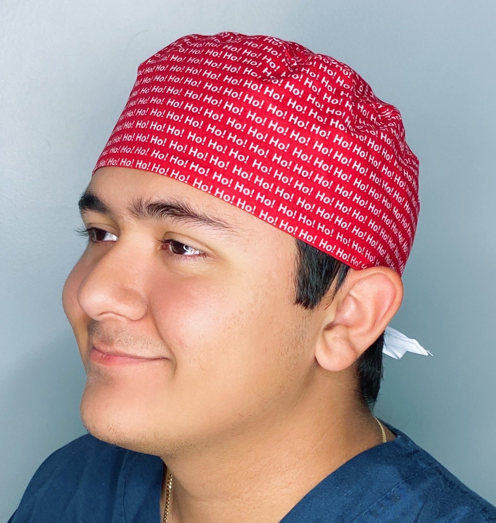 Ho! Ho! Ho! Christmas Unisex Holiday Scrub Cap