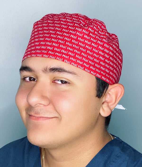 Ho! Ho! Ho! Christmas Unisex Holiday Scrub Cap