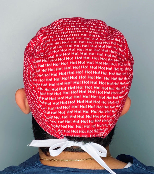 Ho! Ho! Ho! Christmas Unisex Holiday Scrub Cap