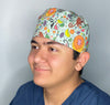 Monkeys and Fruits Unisex Animal Scrub Cap
