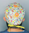 Monkeys and Fruits Unisex Animal Scrub Cap