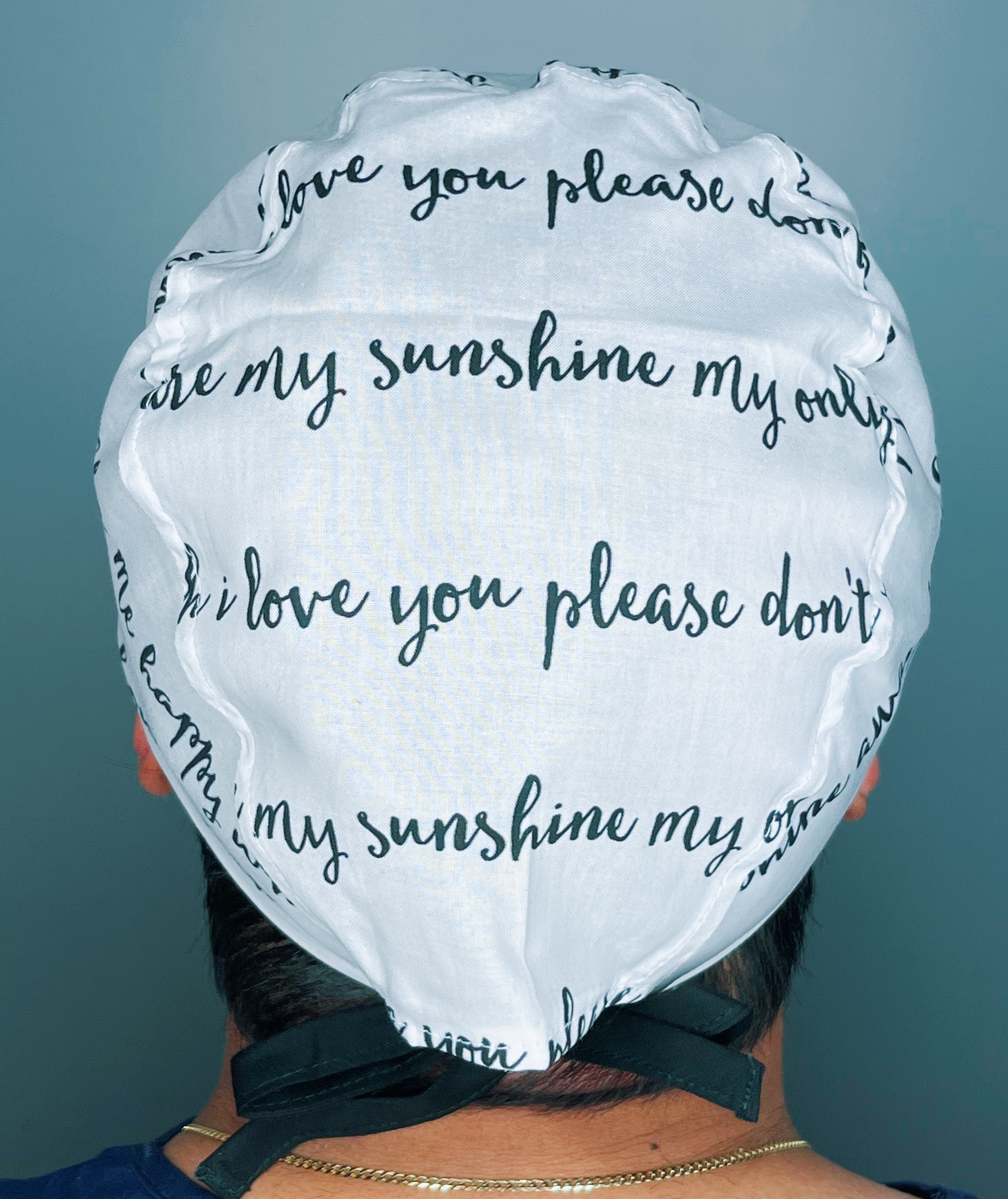 You Are My Sunshine Famous Poem Design Unisex Cute Scrub Cap