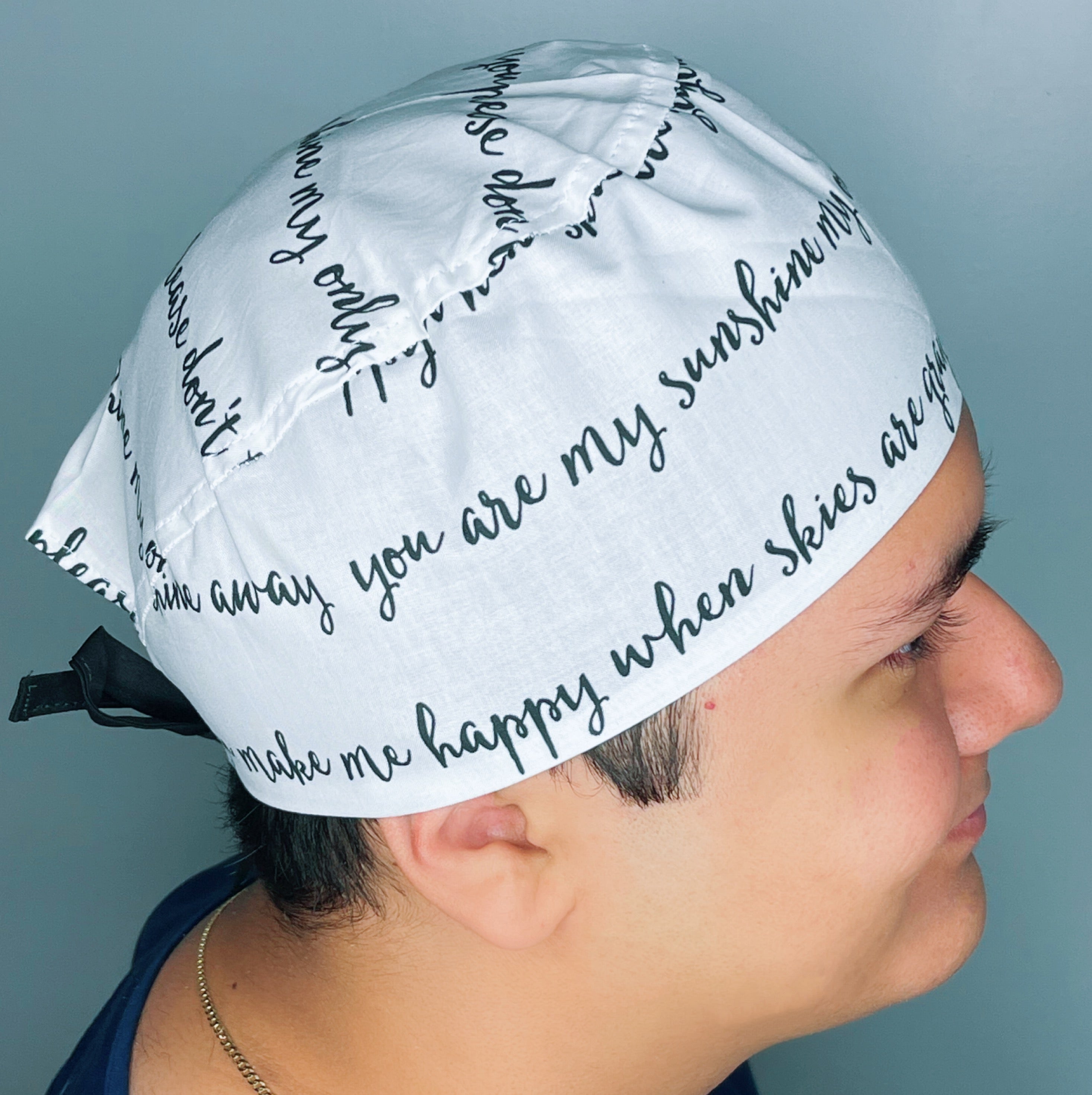 You Are My Sunshine Famous Poem Design Unisex Cute Scrub Cap