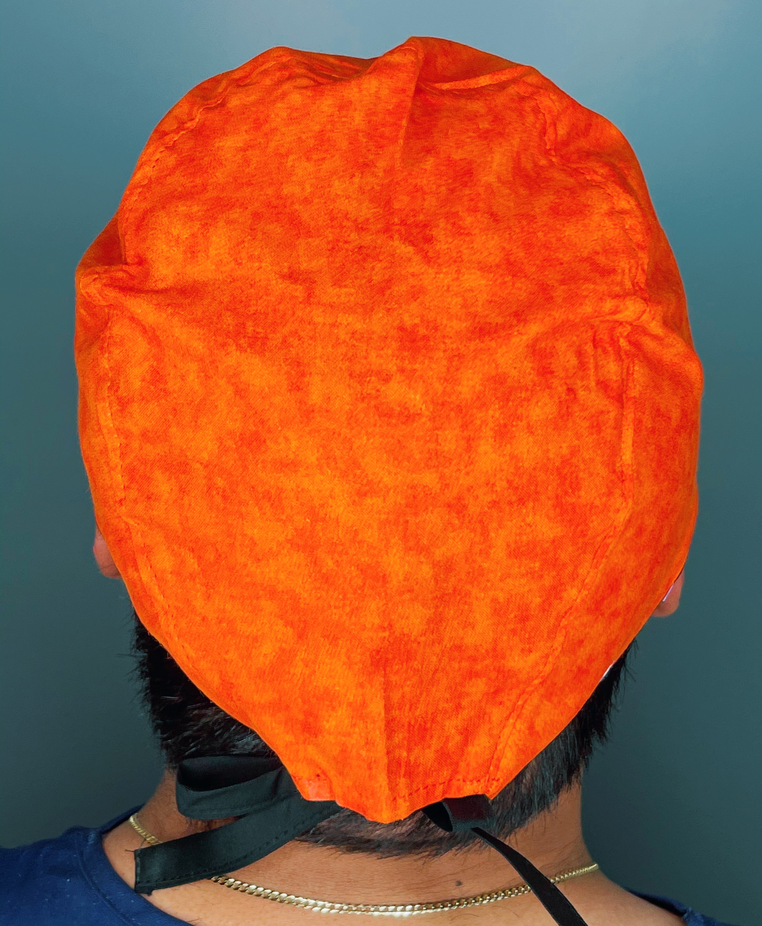 Orange Tie Dye Design Unisex Cute Scrub Cap