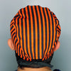 Orange & Black Stripes Unisex Holiday Scrub Cap