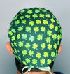 Clover Leaves St. Patrick's Day Unisex Holiday Scrub Cap