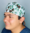 Glitter Acorns Winter Christmas Unisex Holiday Scrub Cap