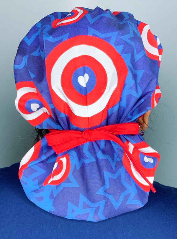 Steve Rogers Shield Earth's Mightiest Heroes TV Show/Movie themed Bouffant