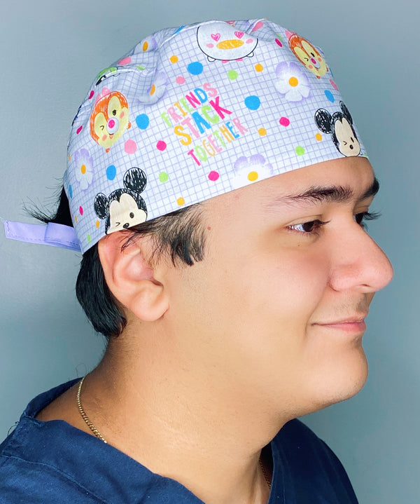 Famous Children's Movie Characters Unisex Geek Scrub Cap