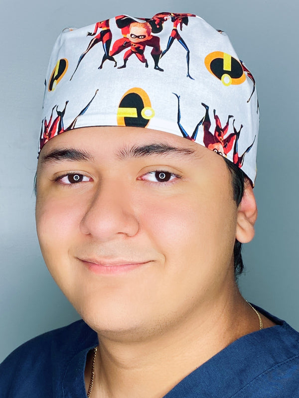 Super Hero Family Famous Movie Character Unisex Geek Scrub Cap