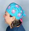 Cute Pigs & Polka Dots Unisex Animal Scrub Cap