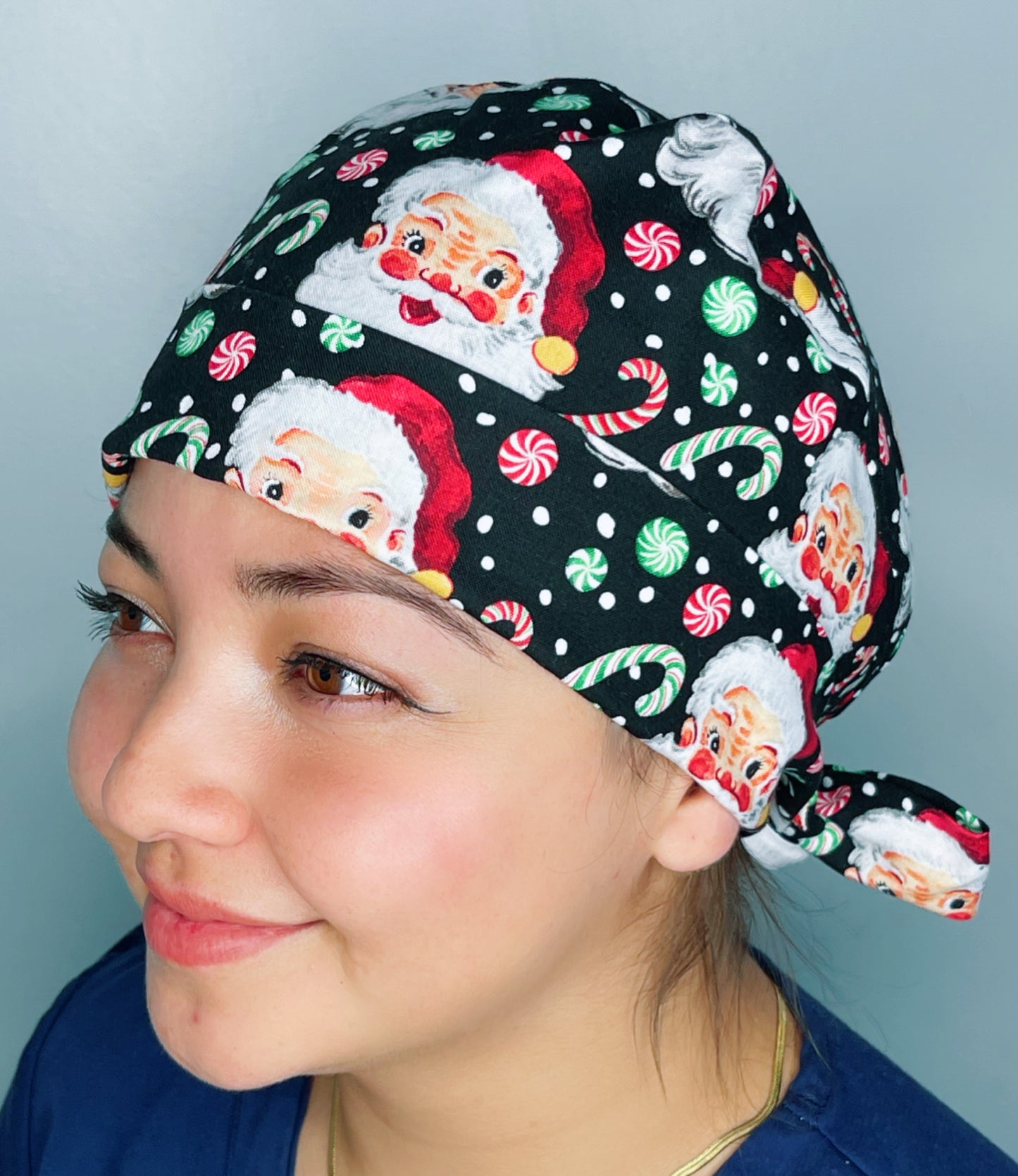 Santa & Candy Canes Winter/Christmas Holiday Themed Pixie