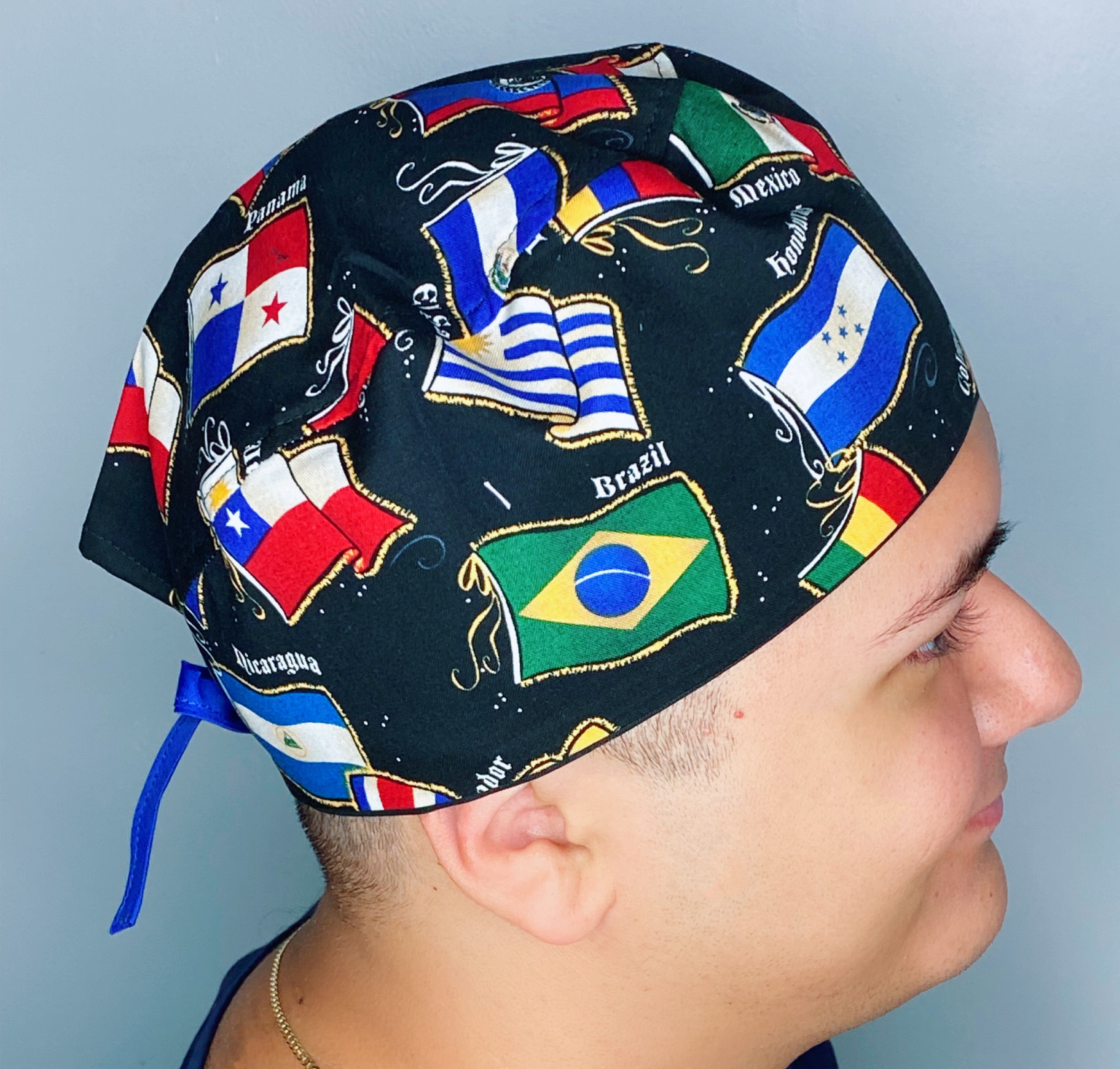 Latin American Countries Flags Unisex Sport Scrub Cap